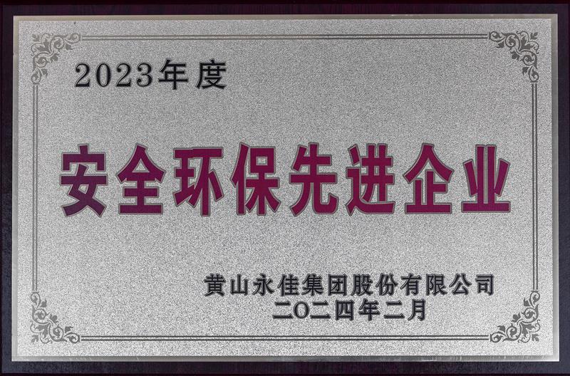 安全环保先进企业2024